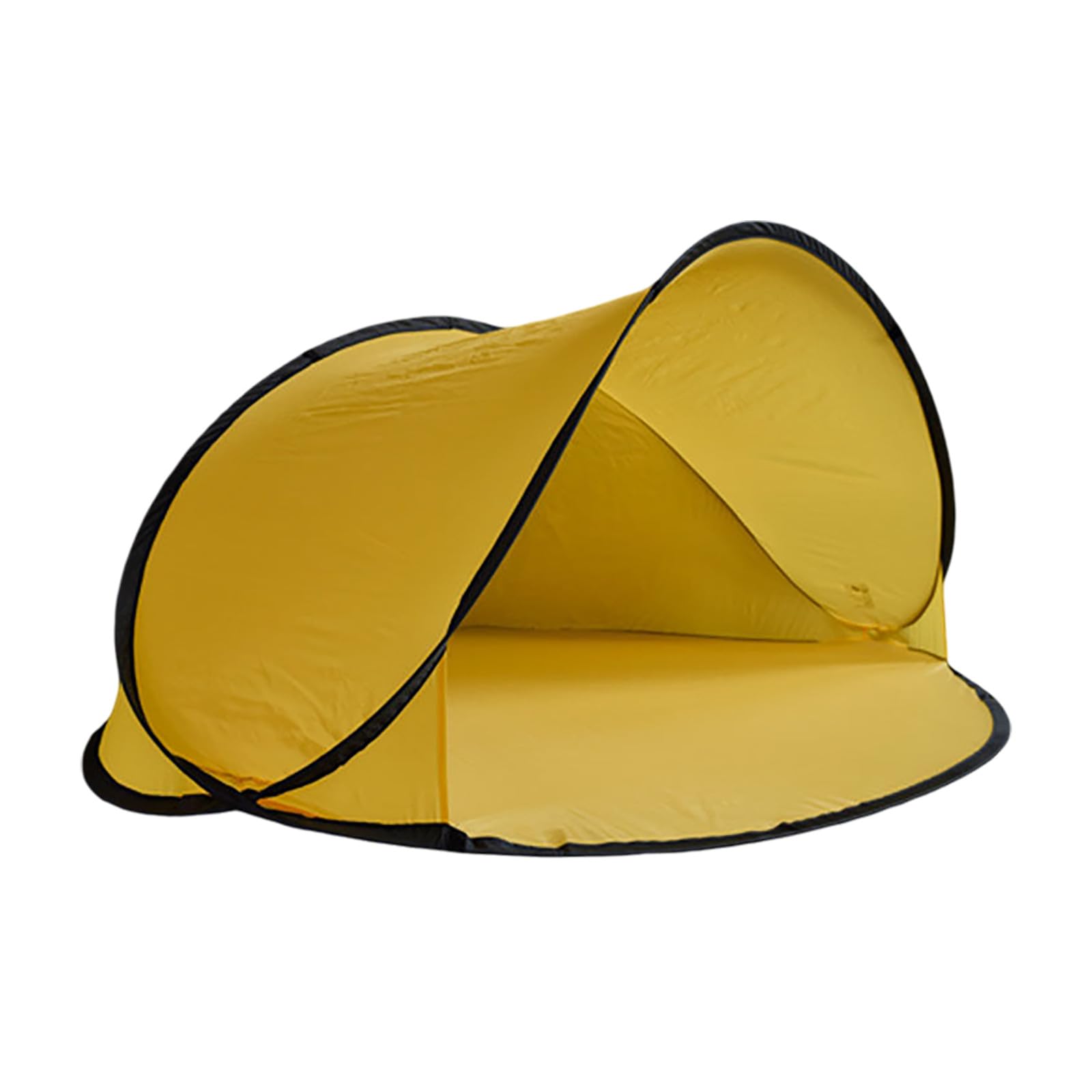 Pop-up Beach Tent for 3-4 Person, UV Protection Pop-Up Beach Sun Shelter, Automatic Sun Shade Shelter Tent, Portable Picnic Instant Tents, Beachs Accessories for Park Vacation Travel (Yellow)