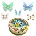 Vosarea Cupcake Toppers, 40pcs Mixed Comestibles Glutinosa Oblea Papel de arroz Pastel...