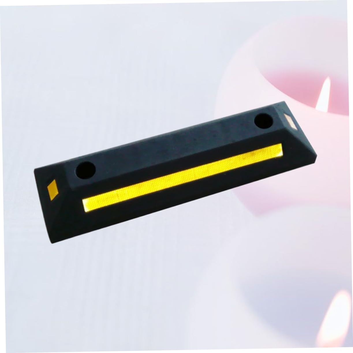 Cabilock Stoppkontrolle Reifeneinstellpad Auto-Anti-rutsch-Werkzeug PVC-stoppkontrolle Reifenstopper Mit Schrauben Für Auto LKW Anhänger Wohnmobil Robustes Unterlegkeil Pad