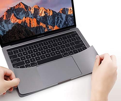 FORITO Palm Rest Cover Skin with Trackpad Protector Compatible with MacBook Pro 13 Inch Model A2159 A1706 A1708 A1989 , 2019 2018 2017 or 2016 Released(Space Gray)