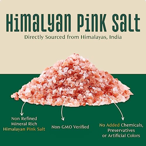 Image of VAHDAM, Himalayan Pink Salt Coarse (5.6oz /160g) Pink Himalayan Salt - Pure & Unrefined Real Salt | Nutritious, Gluten-Free & Non-GMO | Sealed Fresh at Source | Perfect for Cooking or as Table Salt