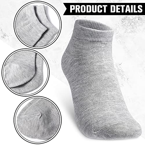 Geyoga 48 Pairs Men Cushion Ankle Socks, Comfortable Breathable Low Cut Casual Socks for Sports3