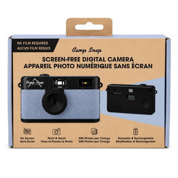 Camp Snap Compact Digital Camera Denim | Digital Pocket Camera