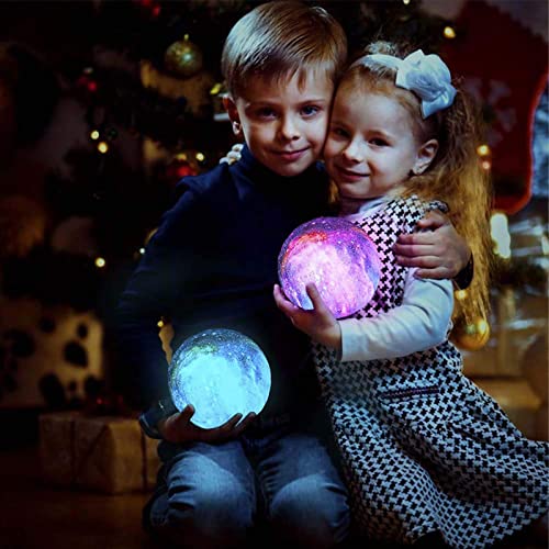 Lámpara de mesa luna LED 16 colores con control remoto miniatura 6