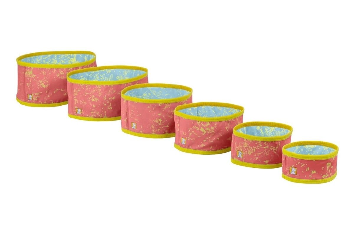 RUFFWEAR Swamp Cooler ocieplacz na szyję dla psów, SPF 50+, zmywalny, dwustronny, chłodzący na co dzień, akcesorium do natychmiastowego schładzania, na upały, łososiowy różowy/niebieska mgiełka