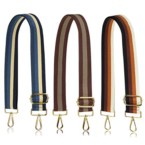 Allzedream Purse Strap Replacement Crossbody Handbag Stripe Wide Adjustable (Blue) #TOP5