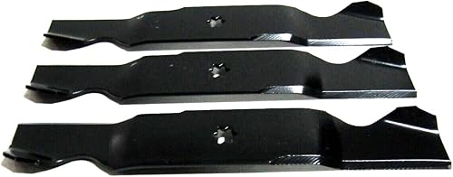 Pro Parts Place, PPP 3 cuchillas de EE. UU. compatibles con CUB Cadet 54" SLT 1554 SLTX 1054 GTX 1054 RZT554 SLTX 1054 942-0677B 742-0677A Pro Parts Place, PPP 3 cuchillas de EE. UU. compatibles con CUB Cadet 54" SLT 1554 SLTX 1054 GTX 1054 RZT554 SLTX 1054 942-0677B 742-0677A