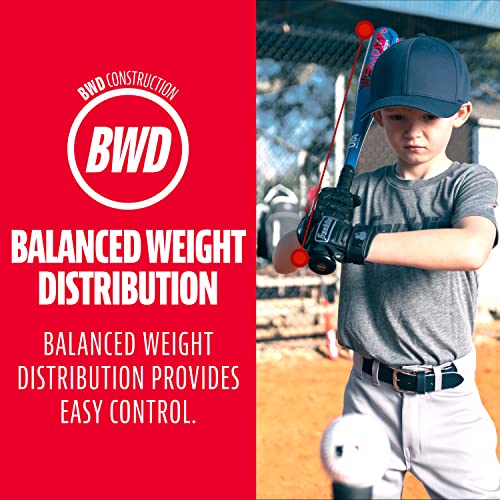 Image of Franklin Sports Venom Aluminum Official Youth Tee Ball Bat - Perfect for Soft Core Tee Balls (-10 and -11 Drop Weight)