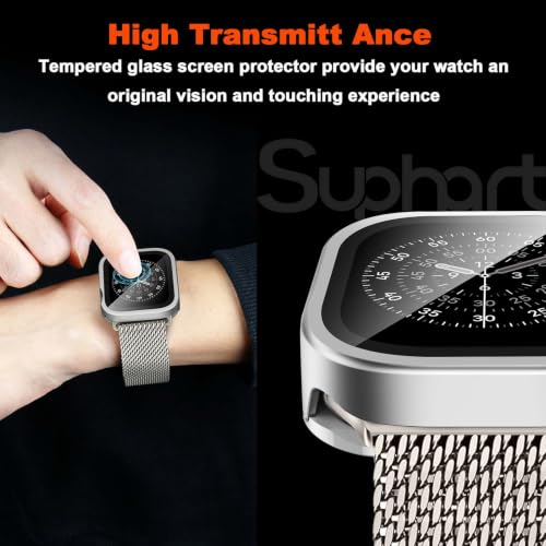 Funda de aluminio para iWatch 11 46mm plata con corte CNC y acabado premium 5