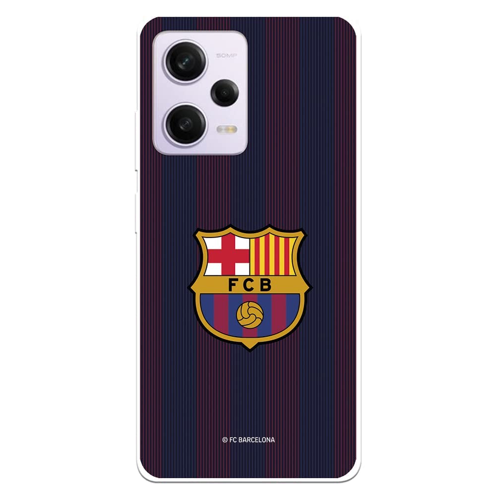 Custodia per Xiaomi Redmi Note 13 Pro Plus 5G del FC Barcellona Scudo Rosso Tratto Blu tansparente per proteggere il tuo cellulare. Strato in silicone