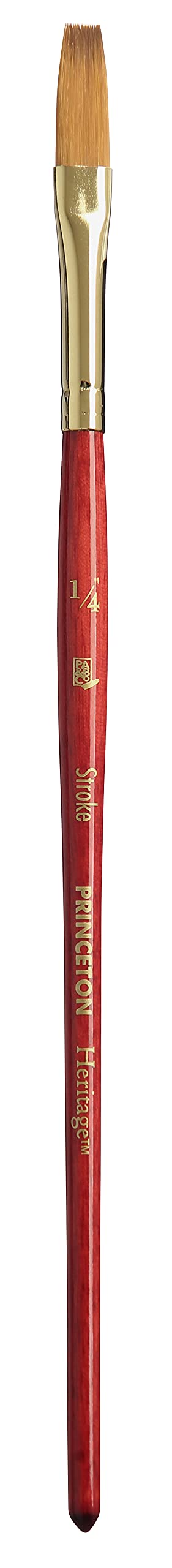 Princeton Heritage, Series 4050, Synthetic Sable Paint Brush for Watercolor, Stroke, 1/4 Inch