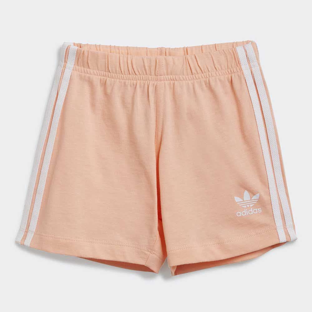 Adidas GN8192 Short TEE Set Body Unisex-Baby top:White/Glow Pink  Bottom:Glow Pink f19/white 3-6M : Amazon.co.uk: Fashion