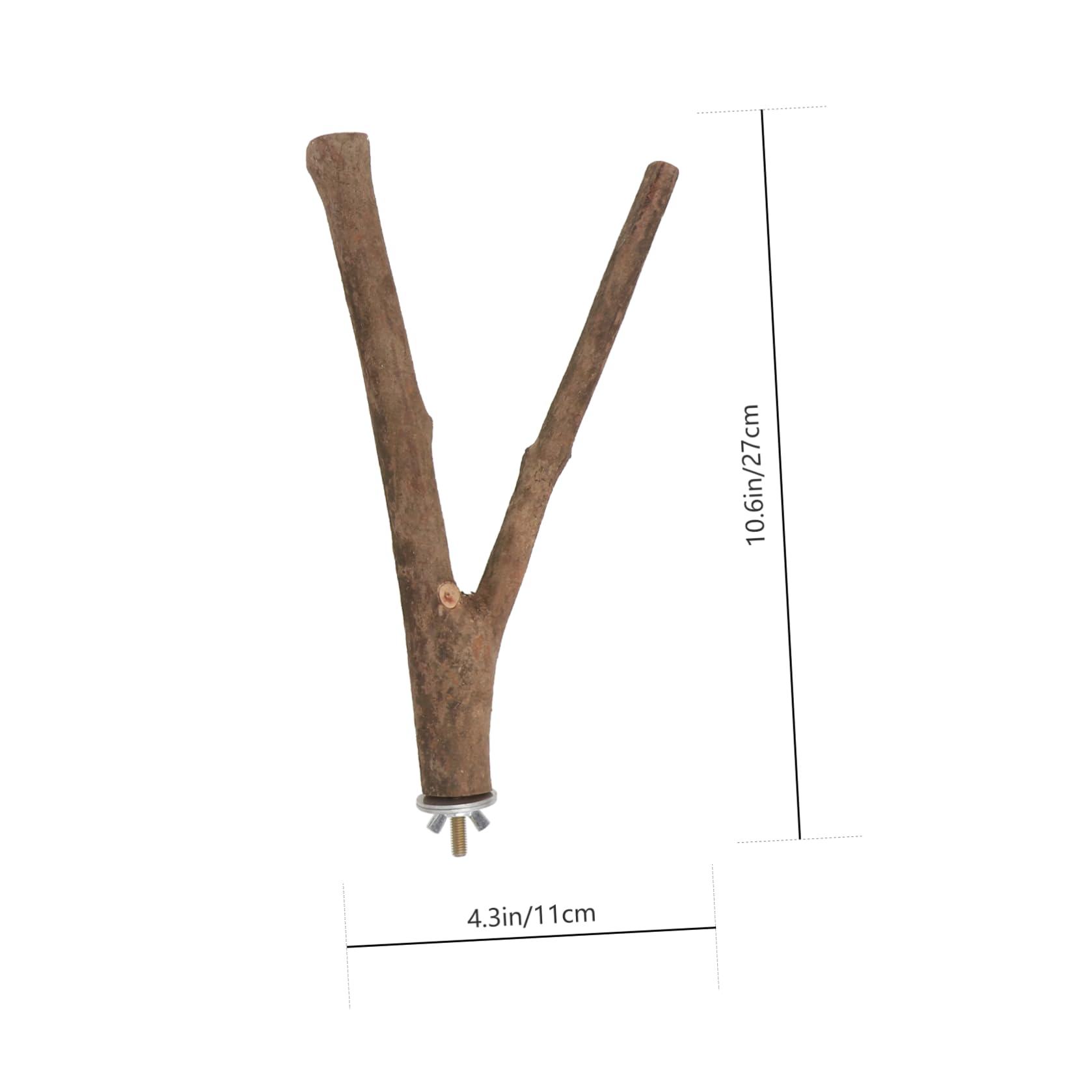 DOITOOL 5ensembles Perchoir à Oiseaux De Sèchage Naturel De Barres De Jeu pour Oiseaux avec Support Accessoires De Cage pour Perruches Et Perroquets Couleurs Aléatoires