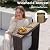 Aoxun Patio Furniture Set, 6 Piece Outdoor Wicker Sectional Sofa Set, All-Weather Rattan with 10'' Ultra-Thick Cushions, Outdoor Conversation Set for Backyard, Poolside and Garden, Brown/Light Gray