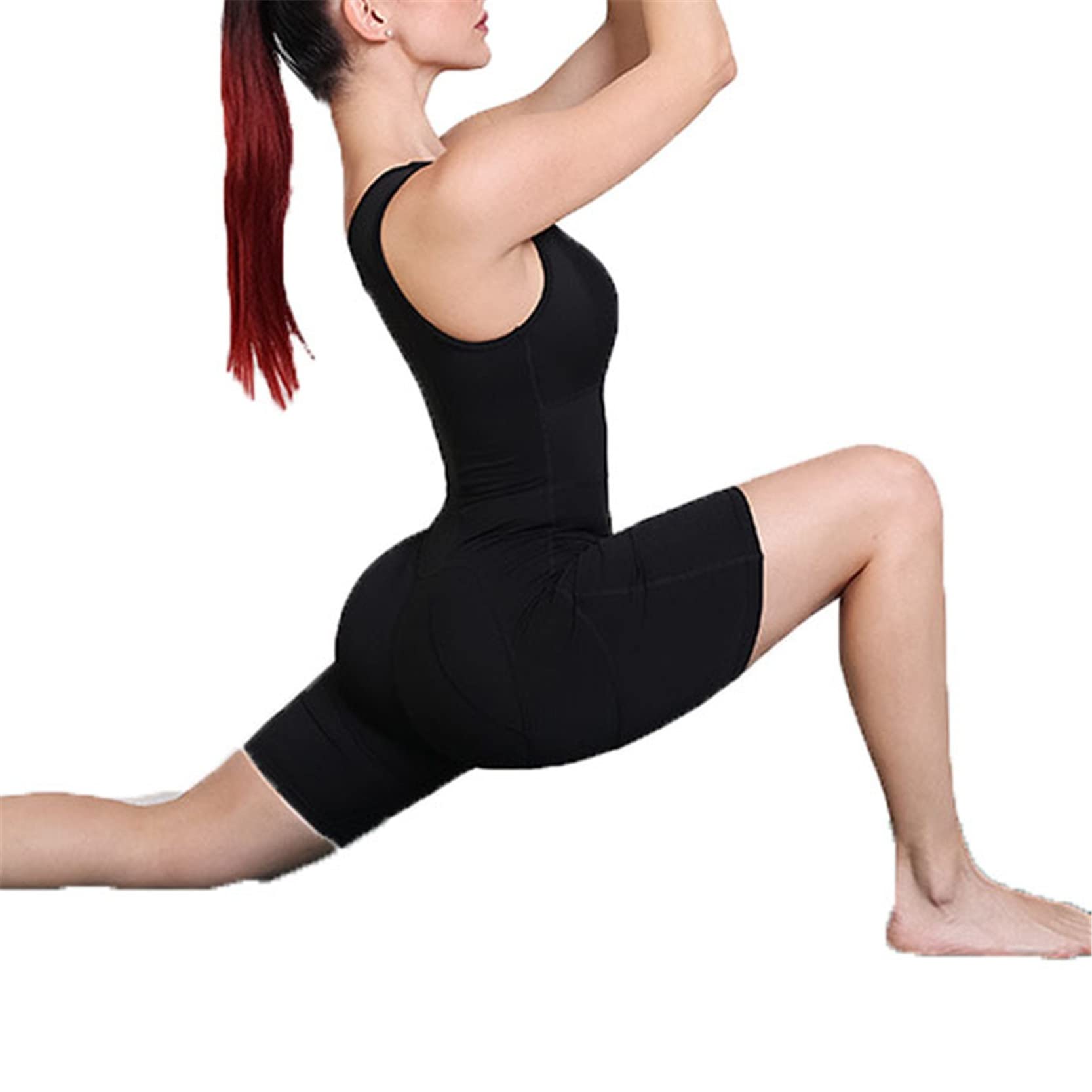 Seksowny kombinezon damski jednoczęściowy, uroczy bodycon body lato dekolt w kształcie litery V, bez rękawów, topy z wysoką talią z falbankami, z podwijaniem kolby, krótkie spodnie One Piece Jumpsuits Bodysuit Spor