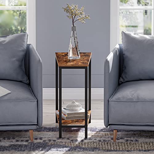Image of HOOBRO Wedge End Table, Recliner Wedge Side Table with Storage