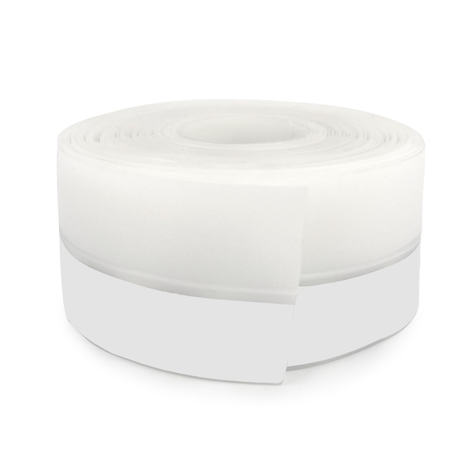 Vivikivi Silicone Seal Door Strip Bottom, 5M Draft Excluder Tape,White,35mm