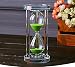 MINGZE Temporizador de reloj de arena de cristal transparente Reloj de arena...