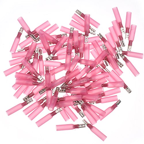 Conext Link QDHSF-110R100 Heat Shrink Quick Disconnect Terminal Female 100 Pack (0.110