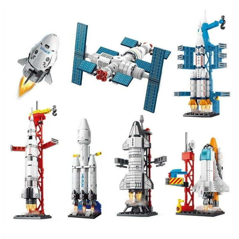 Image of Chocozone Space Ship Rocket Launcher Building Blocks for Kids 9-14 Years Toys for Boys Toys for Kids Birthday Gifts Toy for 9+ Years Old Boys & Girls - 452Pcs Bag