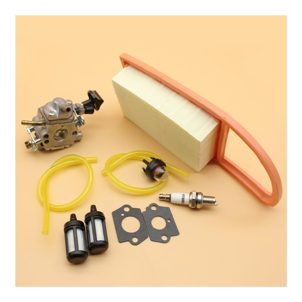 Kit de Ajuste carburador, Filtro, Manguera Combustible, cebador y Bombilla for soplador Mochila BR550, BR600 BR500 C1Q-S183
