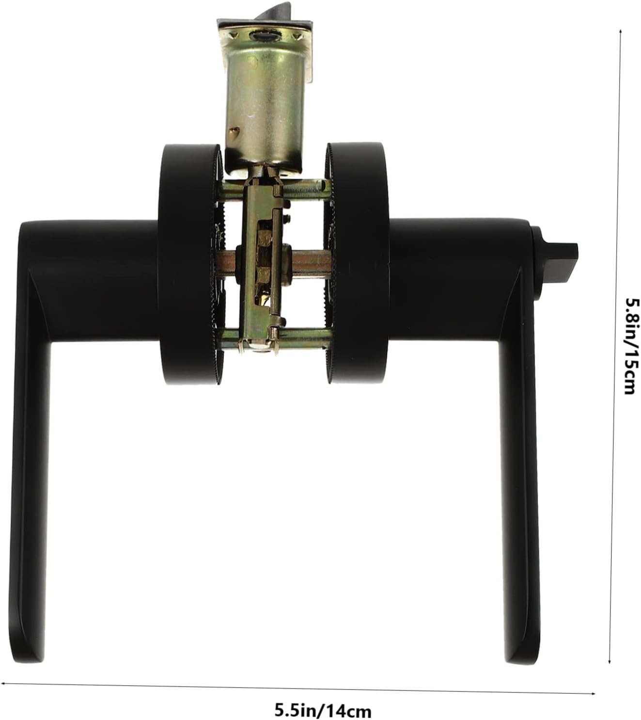 Privacy Door Lever Lock Set Durable Easy to Install for Bedrooms and Bathrooms Sleek Finish No Key Required for Indoor Use