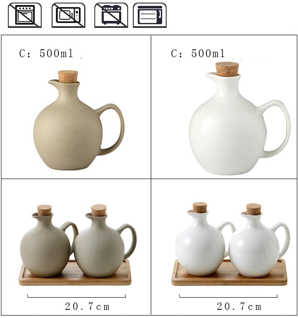 bottiglia di condimento liquido in ceramica, Drizzler for bottiglia di olio d'oliva o bottiglia di aceto, bottiglia di olio di ceramica, bottiglia di condimento, aceto, salsa di soia, olio d'oliva, ol