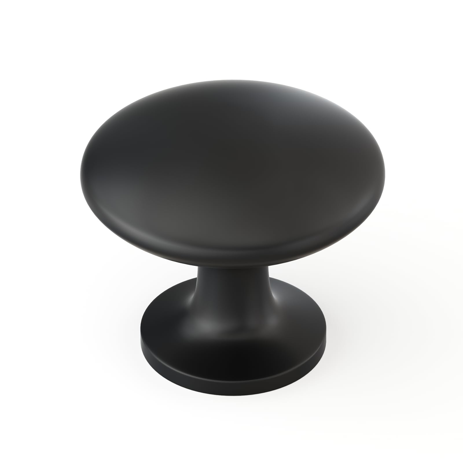 Lontan Black 10 Pieces Door Knobs Drawer Knobs Zinc Alloy Cupboard Door Knob Cabinet Knobs Round Drawer Pulls Modern Cabinet Hardware Ls6050bk
