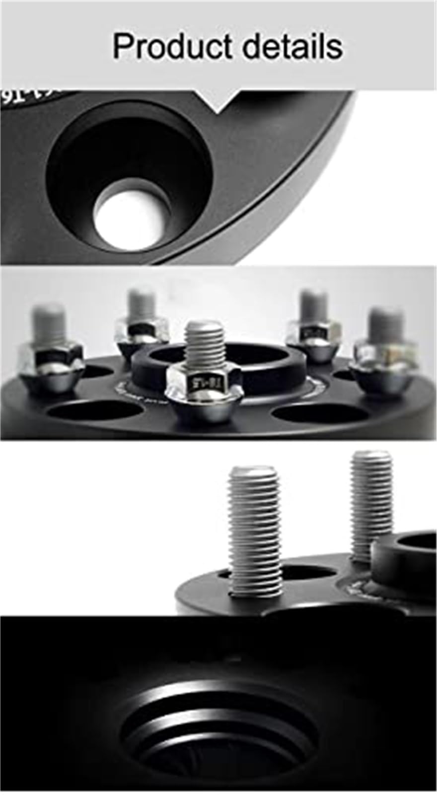 Uszczelka koła samochodowego Zestaw poszerzający dystans koła samochodowego 4x98 Hubcentric 58.1 Adapter aluminiowy, do Fiata, dystanse kół Dystanse kół samochodowych(BLACK 15mm)