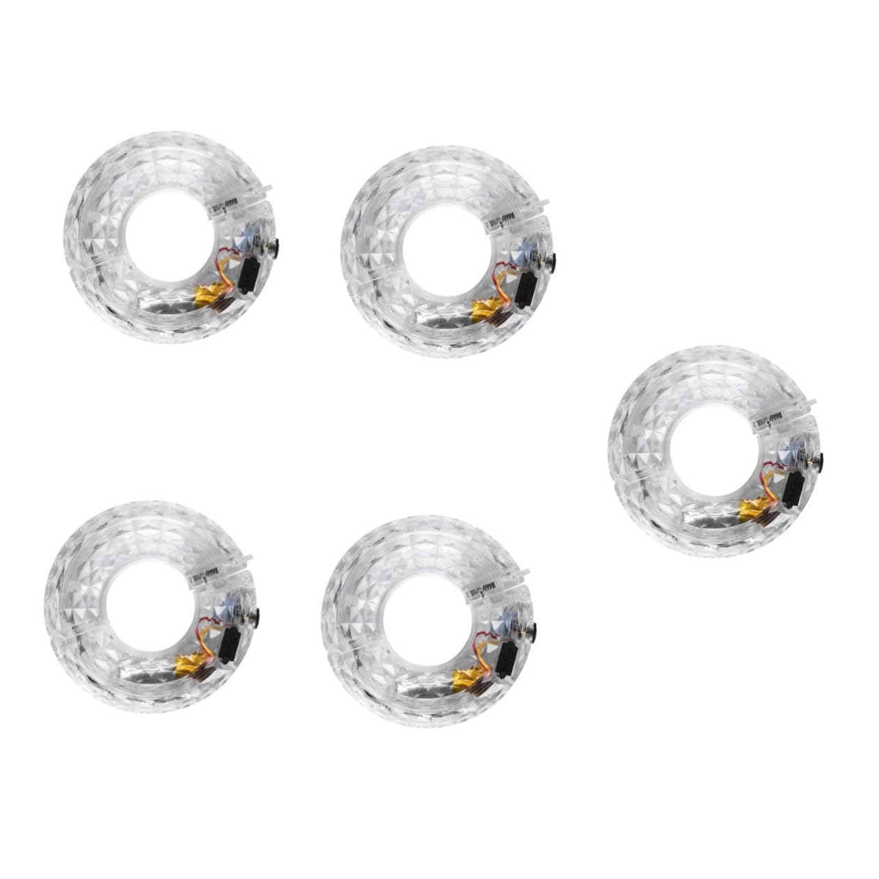 Abaodam Lumières de Roues de Vélo Intelligentes USB Rechargeables Décoratives pour Roues de Vélo Étanches avec Modes de Clignotement Colorés