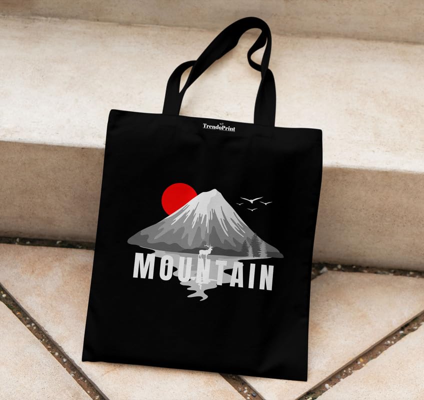 Image of TrendoPrint Reusable Shopping Bag Canvas Tote Bag for Grocery, College, Office & Shoulder Handbag Travel Bag for Men and Women (14x16 inches)