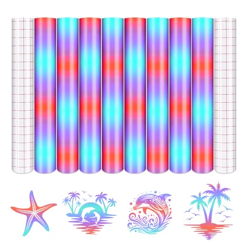 Tintnut Purple Blue Permanent Vinyl - 8 Sheets 12