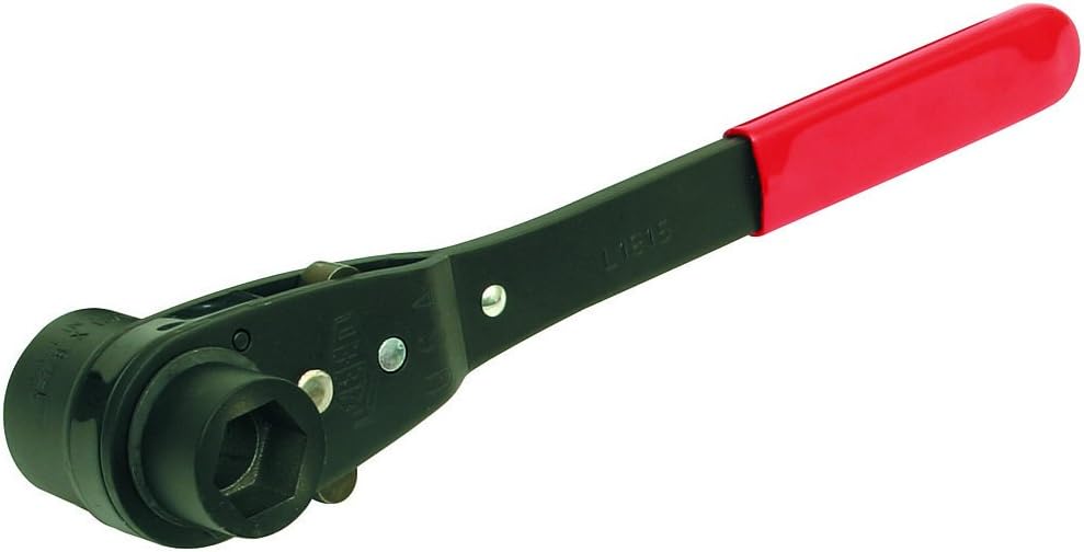 Reed Tool L1815 Heavy Duty Thru-Bolt Dual Socket Ratchet Wrench, 15/16 and