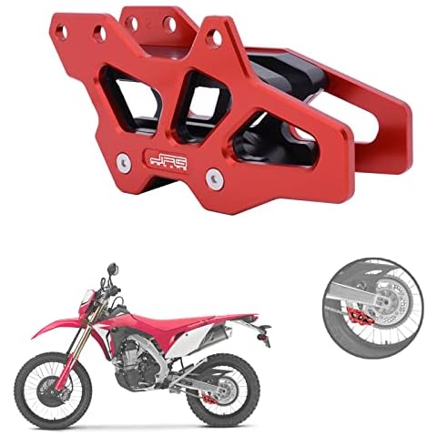 Chain Guard Guide Protector CNC Aluminum Protection for CR125R CR250R CRF250R CRF450R CRF250X CRF450X CR 250R CRF 2005-2007 05 06 07 2005 2006 2007 Dirt Bike Red Cover