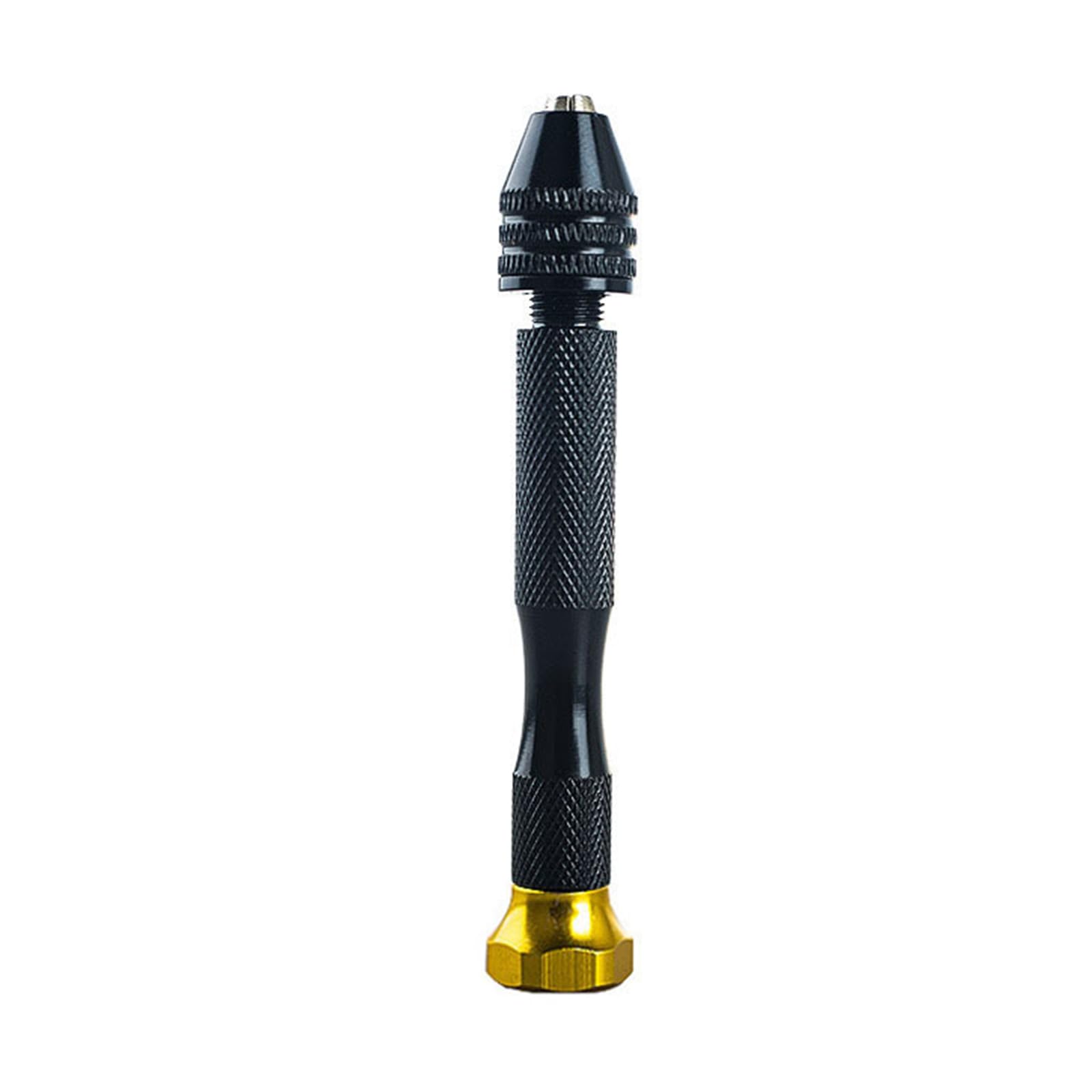 Mandouer Precision Hand Drill with Pin Vice Chuck, 0.3-3.0mm Mini Drill for Craft, Jewellery Making, Resin and Model Building (Yellow)