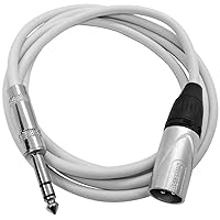 Vista 17 de Seismic Audio - SATRXL-M2 - Cable de conexión XLR negro de 2 pies macho a 1/4" TRS