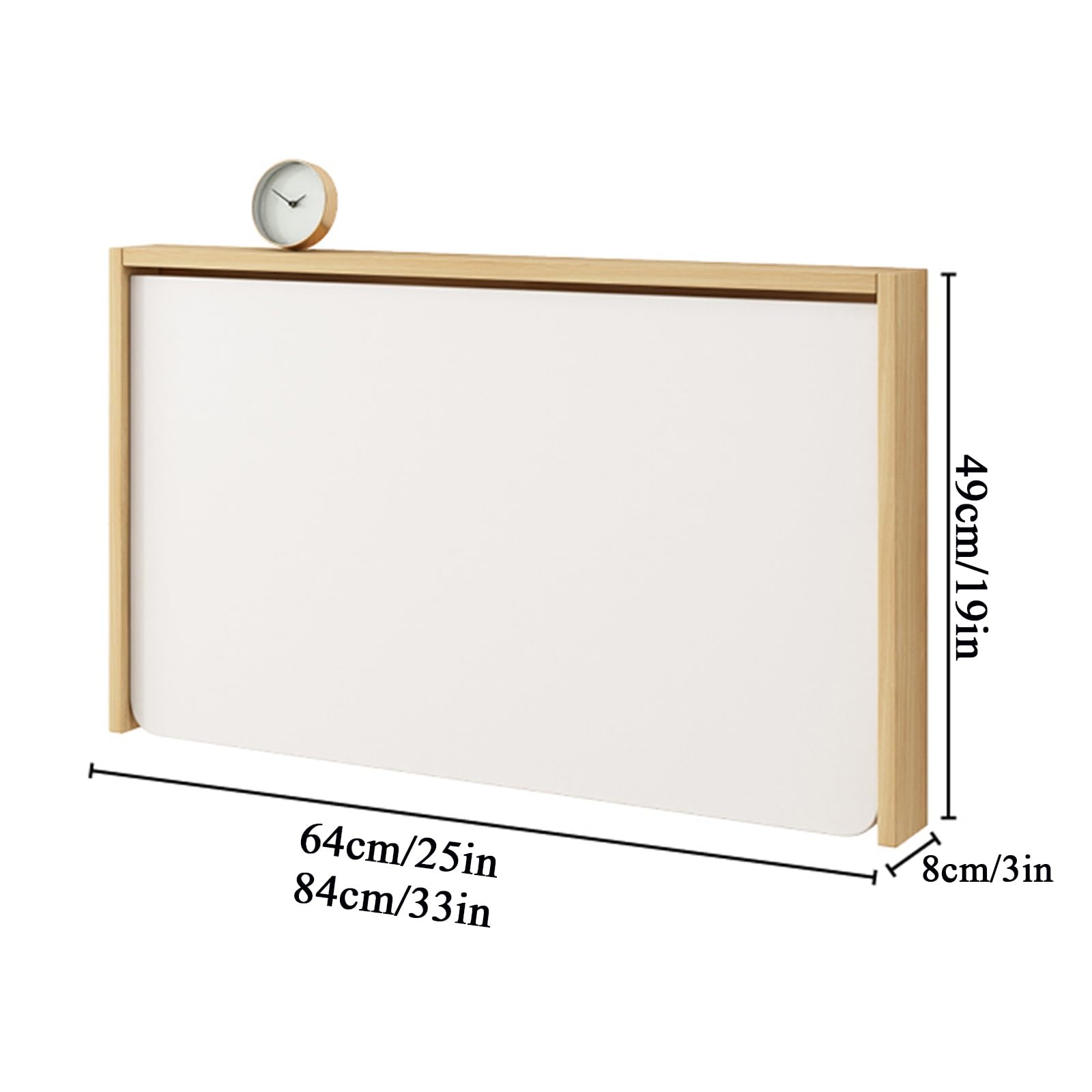 Faltbarer Wandschreibtisch für Smals, Cact schwimmender Tisch, vielseitiges Home Office Wortat, 84 x 49 cm, ideal für Zuhause, Büro, Ga, und Worhop