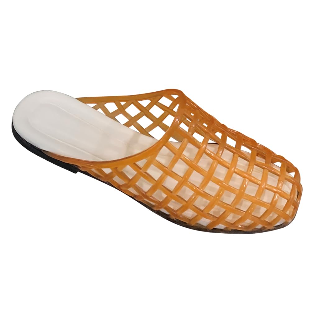 Donne Scarpe Jelly Ballerine Infilare Ballerine Punta chiusa Traspirante per Esterni Viaggi Estate