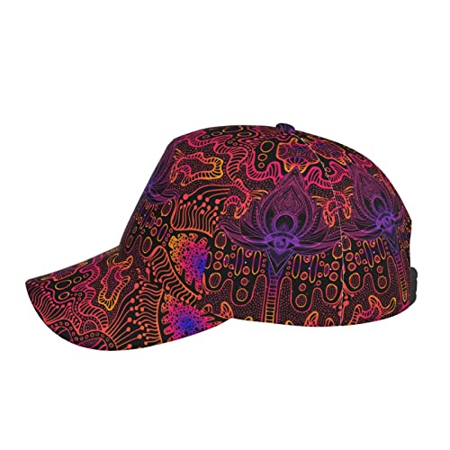 Gorra Beisbolera Psicodélica Abstracta Ajustable miniatura 2