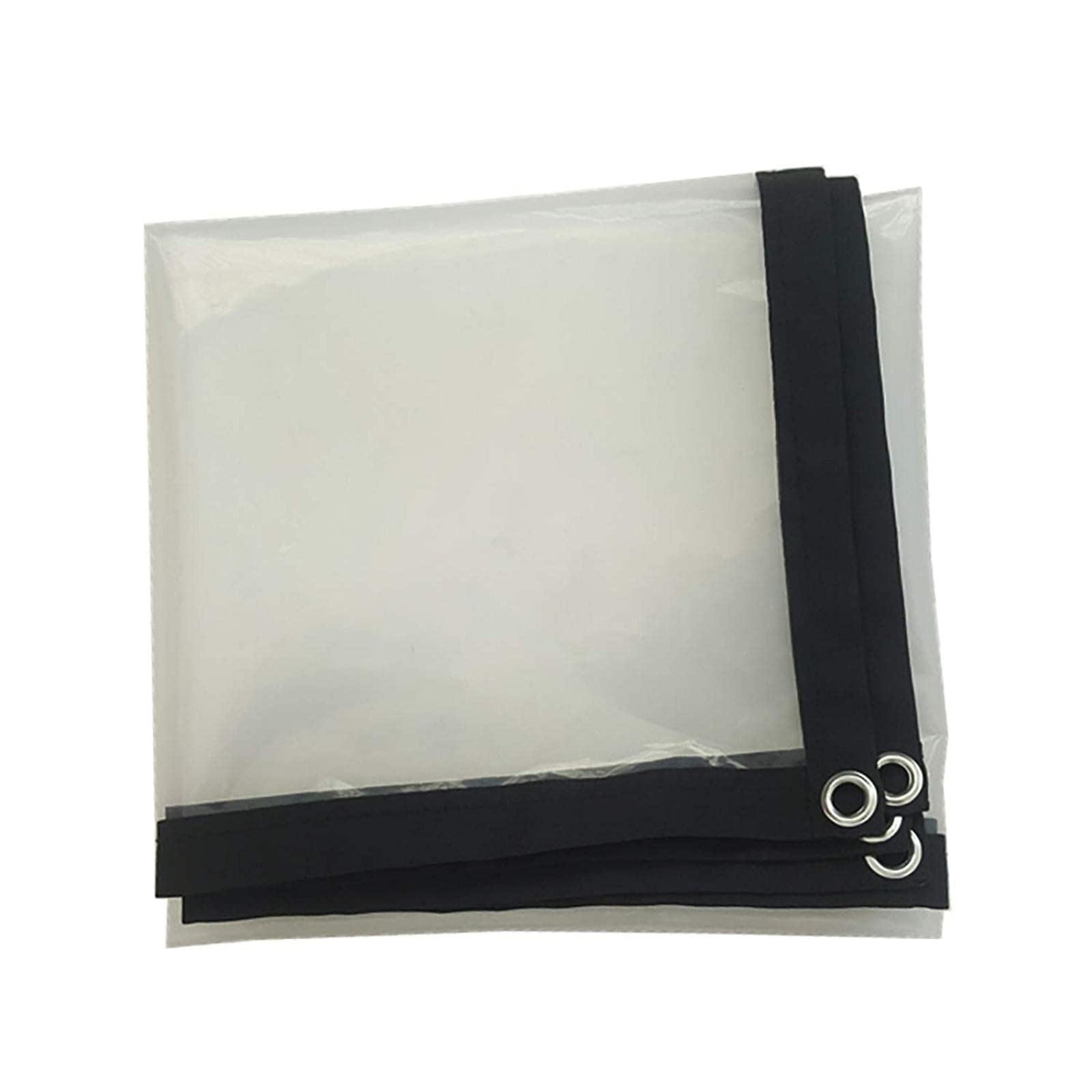 GJZQDKX Heavy Duty Clear Waterproof Tarp 4x6m Plastic Insulation Cover Anti-Aging PE Material Reinforced Corners & Metal Grommets Multi-Purpose Outdoor Tarp.