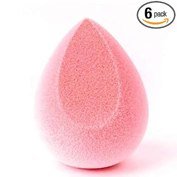 6 in 1 Cotton Pad Beauty Blender For Face Makeup Sponge, Flawless for Liquid, Cream, Foundation & Powder | Sponge Cosmetic Puff Womens & Girls Cosmetic Makeup Beauty (MIX COLORS)