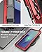 NINKI for Z Fold 7 Case with S Pen Holder & Kickstand, Metal Silicone Hinge Cover for Samsung Galaxy Z Fold 7 Case with Screen Protector, Rugged Protective Galaxy Fold7 5G Phone Cover with Stand - Red