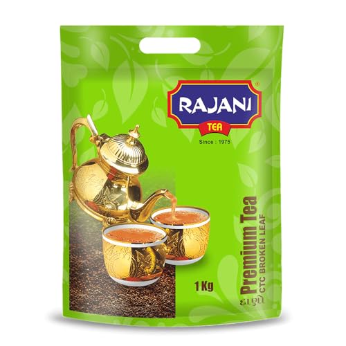 Image of RAJANI Premium Broken Tea Powder (1Kg), Pure Assam CTC Process Kadak Chai Patti | Rich Flavoured Premium Black Tea Powder with Strong & Refreshing Aroma