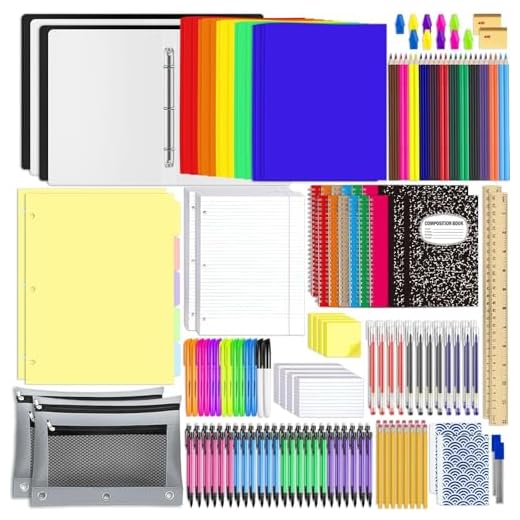 2 Set Back to School Supplies Kit for High School Student Bulk Back to School Essentials Includes Notebook Markers Pencil and Much More School Supplies Students Inspirational Gifts for Students