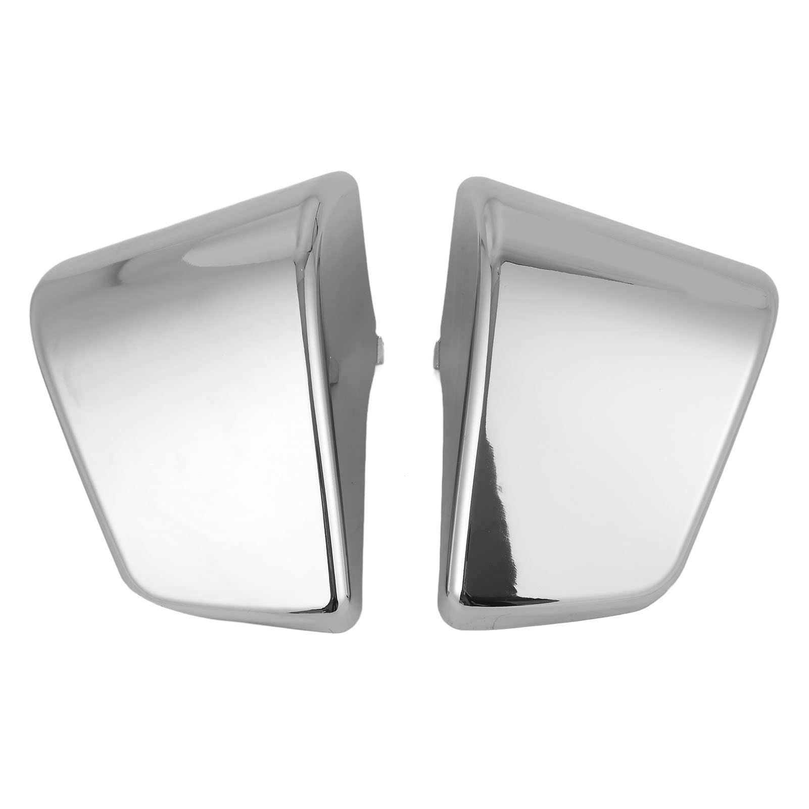 Coperture Carenatura Pannello Laterale Batteria Moto Sinistra Destra, Clip Coperchio Laterale Batteria, Copertura Laterale Batteria Moto per Shadow Ace VT400 VT750 1997‑2003(Argento)