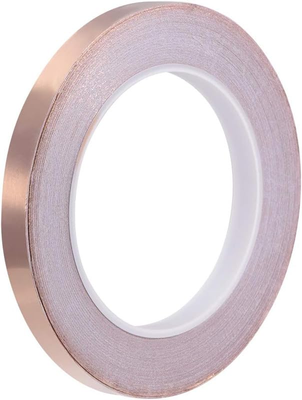 See full amazon price history chart for REES52 Single-sided Conductive Tape Copper Foil Tape Adhesive 10mm x 30m(98ft) for Guitar, EMI Shielding Crafts, Electrical Repairs, Stained Glass REES52 Single-sided Conductive Tape Copper Foil Tape Adhesive 10mm x 30m(98ft) for Guitar, EMI Shielding Crafts, Electrical Repairs, Stained Glass (B0D7DXZL8T) Amazon Price History, Amazon Price Tracker