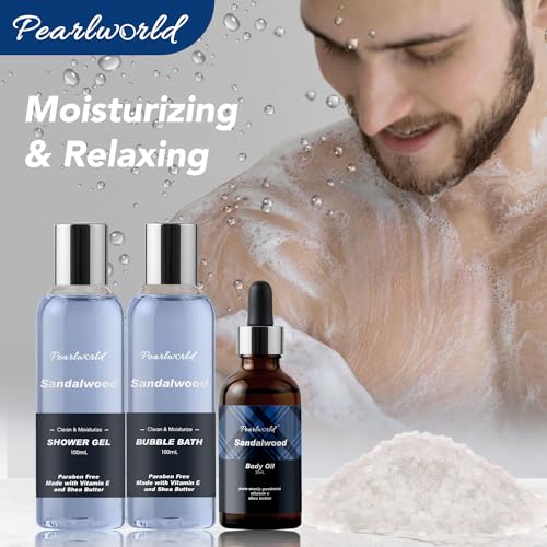 PEARLWORLD Bath Set with Ocean Scented Spa Gifts for Men, Christmas Birthday Self Skin Care Set for Men, Spa Gift Baskets for Him, 12Pcs Men's Spa Kit Gifts for Bath Spa - Image 4