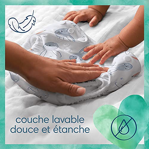 Pampers - Harmony Hybrid Starter Pack, 3 waschbare Windeln + 25 Einweg-Oberschichten - 1 Packung
