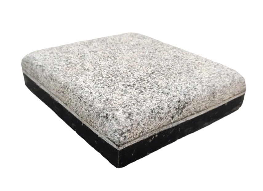 EZAHK Foot Cleaner Stone Bathroom Granite, Sandalwood,Chandan,Turmeric Grinding/Rubbing Stone (6x6 Inch)-image-9