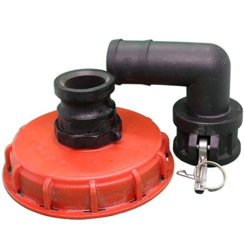 IBC - Adaptador de tapón de tapa de tanque con conector de ventilación de agua, bola de enchufe para herramienta de tejer a prueba de fugas y polvo